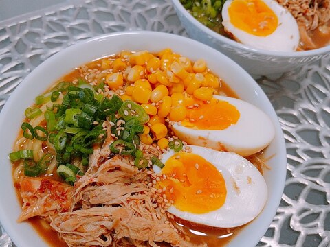 アメリカで簡単に鶏ガラでラーメン